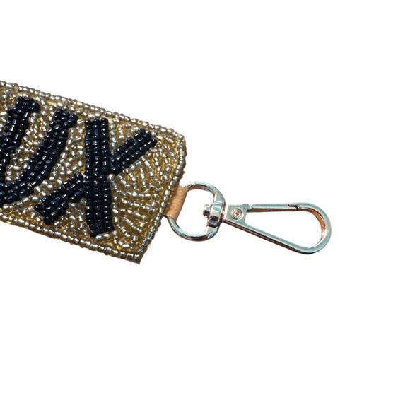 Geaux Saints Bag Strap l Black & Gold Bag Strap lGame Day Bag StraplGift for Her - Picture 2 of 4